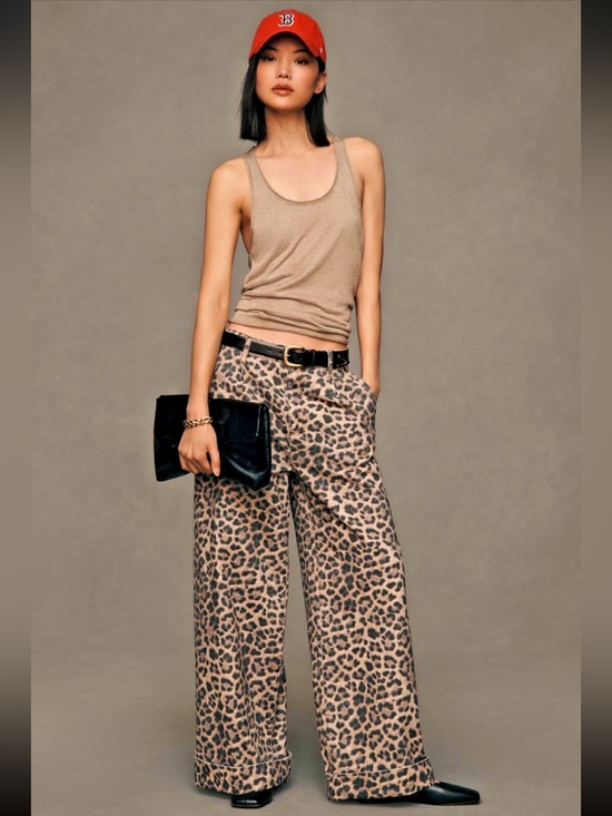 Pilcro Denim - Anthropologie Pilcro Leon Double Hem High Rise Wide Leg Cuffed Jeans size 25